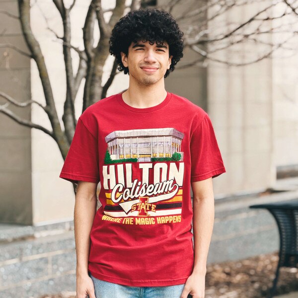 College House Cardinal I-State Hilton Coliseum T-Shirt